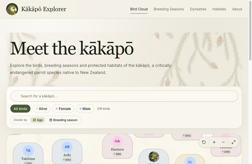 Kākāpō Explorer